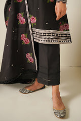 MIDNIGHT MELODY-3 PIECE EMBROIDERED LAWN SUIT