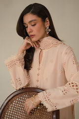 PEARLED IVORY-3 PC CHIKANKARI SUIT