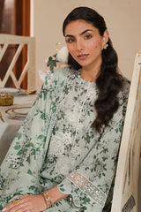 SAGE SILT-3 PIECE EMBROIDERED LAWN SUIT