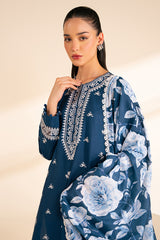 SAPPHIRE BLUE-2 PC (SHIRT & DUPATTA)