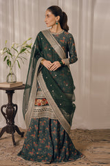 EMERALD AISLE-3PC (SHIRT & DUPATTA & TROUSER)