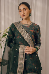 EMERALD AISLE-3PC (SHIRT & DUPATTA & TROUSER)