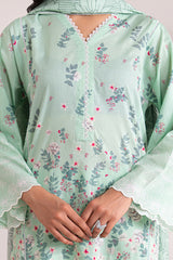 MINT GRACE-3 PIECE PRINTED LAWN SUIT