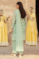 ICE LILY STITCH 3PC: LAWN EMBROIDERED  SUIT
