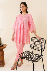 BLUSH HAZE-2 PC PRINTED LAWN SUIT