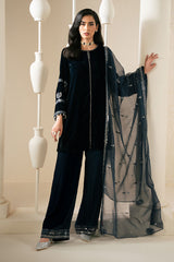 SAPPHIRE WHISPER-3PC VELVET EMBROIDERED PRET