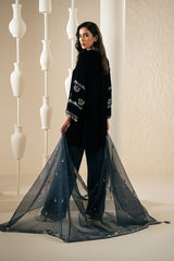 SAPPHIRE WHISPER-3PC VELVET EMBROIDERED PRET