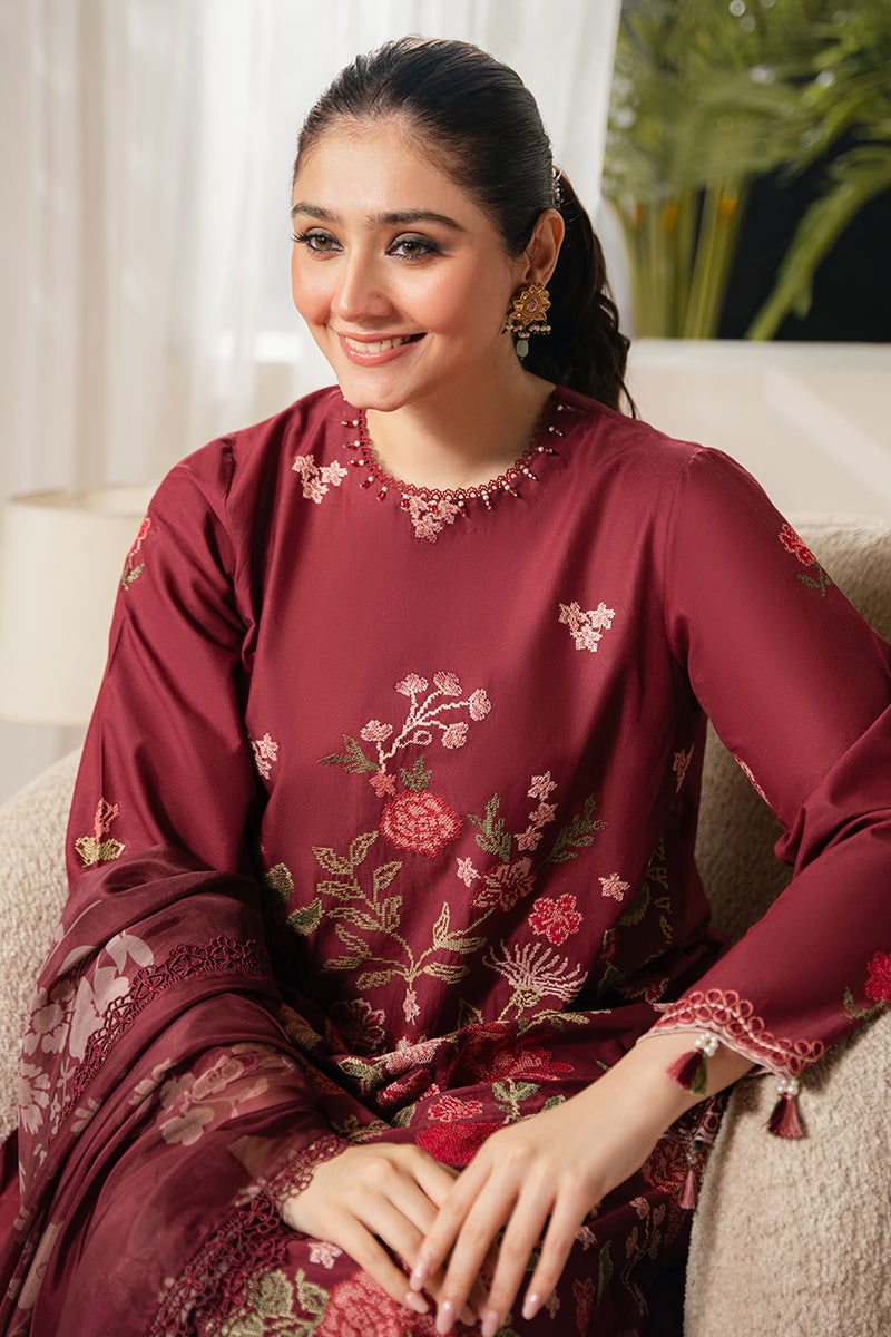 Ruby Maze RUBY MAZE-3 PIECE EMBROIDERED LAWN SUIT