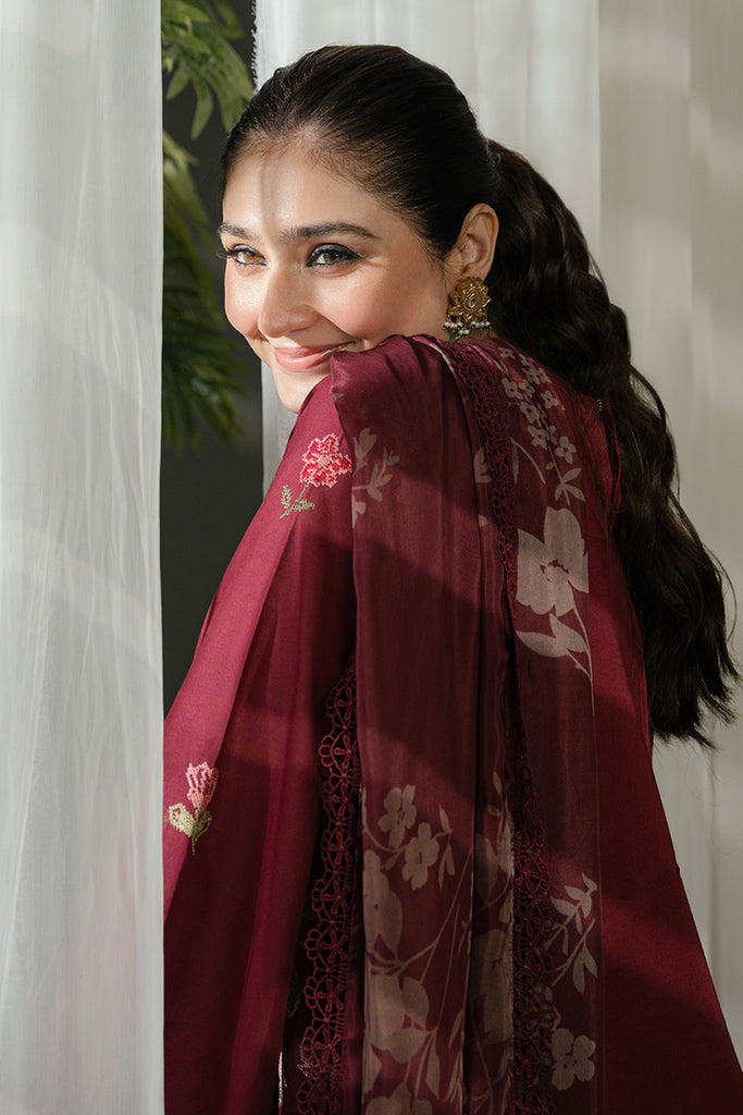 Ruby Maze RUBY MAZE-3 PIECE EMBROIDERED LAWN SUIT