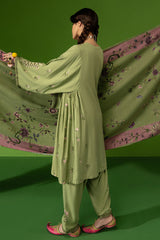 TRANQUIL SAGE-3 PC (SHIRT, TROUSER & DUPATTA)