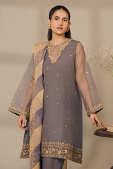 GRAY BERYL-3 PIECE (SHIRT, TROUSER & DUPATTA)