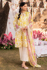 IVORY GARLAND-3 PIECE EMBROIDERED LAWN SUIT