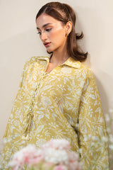 OCHRE CHARM-2 PC PRINTED KHADDAR SUIT