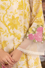 IVORY GARLAND-3 PIECE EMBROIDERED LAWN SUIT