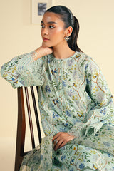 DUSTY AQUA-2 PC (SHIRT & DUPATTA)