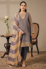 GRAY BERYL-3 PIECE (SHIRT, TROUSER & DUPATTA)