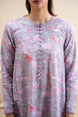 MAUVE HAZE-2 PC PRINTED KHADDAR SUIT