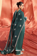PINE CERULEAN-3 PIECE EMBROIDERED LAWN SUIT