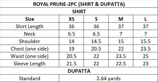 Size Guide