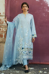 CERULEAN ORNATE-3 PIECE LAWN EMBROIDERED SUIT