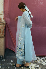 CERULEAN ORNATE-3 PIECE LAWN EMBROIDERED SUIT