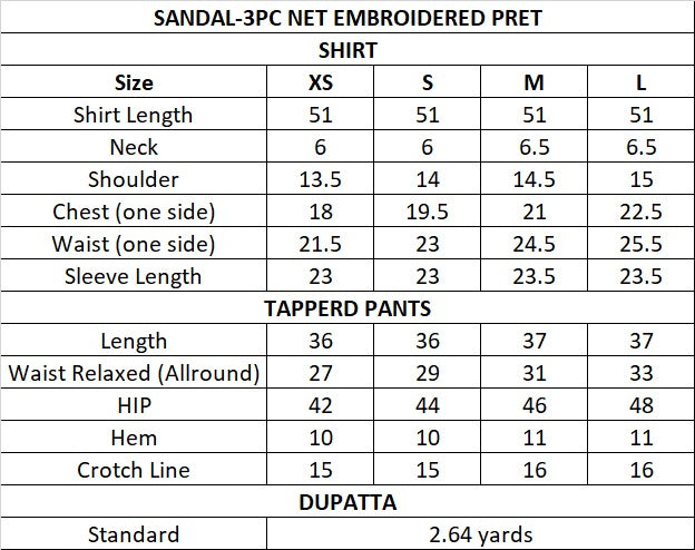 Size Guide
