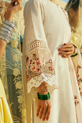 PASTEL PINK STITCH 3PC: LAWN EMBROIDERED  SUIT