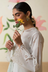 FLORAL SERENITY-3 PIECE CHIKANKARI SUIT