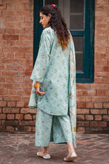 ENCHANTING GLAZE-3 PIECE PRINTED LAWN SUIT