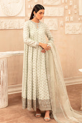 PISTACHIO BLOOM-2 PIECE SILK EMBROIDERED SUIT