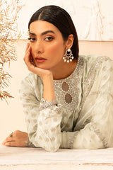 PISTACHIO BLOOM-2PC SILK EMBROIDERED PRET