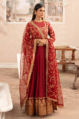 ROOMANI-2 PIECE SILK EMBROIDERED SUIT