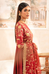 ROOMANI-2 PIECE SILK EMBROIDERED SUIT