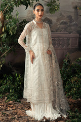 ASHLEY SAND-4PC ORGANZA EMBROIDERED SUIT