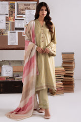 SAGE GARLAND-3PC LINEN PRINTED SUIT