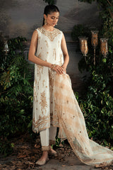 BLOOMING IRENE-4PC ORGANZA EMBROIDERED SUIT