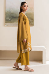 SAGE GREEN EMBROIDERED LINEN SHIRT