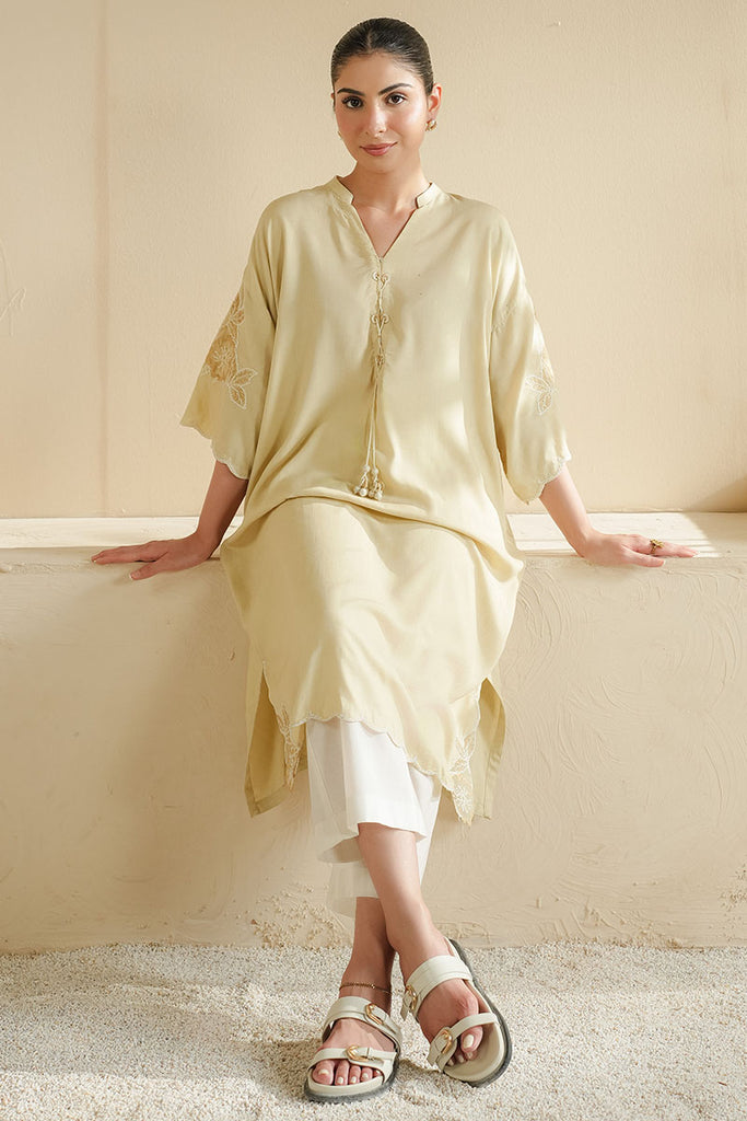 TROPICAL MUSE DYED LAWN SHIRT