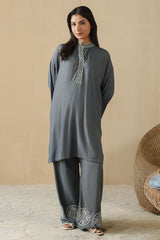 MOONLIT MARINA-2PC (SHIRT & TROUSER)