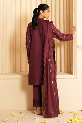 CELESTIAL BERRY -3PC (SHIRT, TROUSER & DUPATTA)