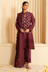 CELESTIAL BERRY -3PC (SHIRT, TROUSER & DUPATTA)