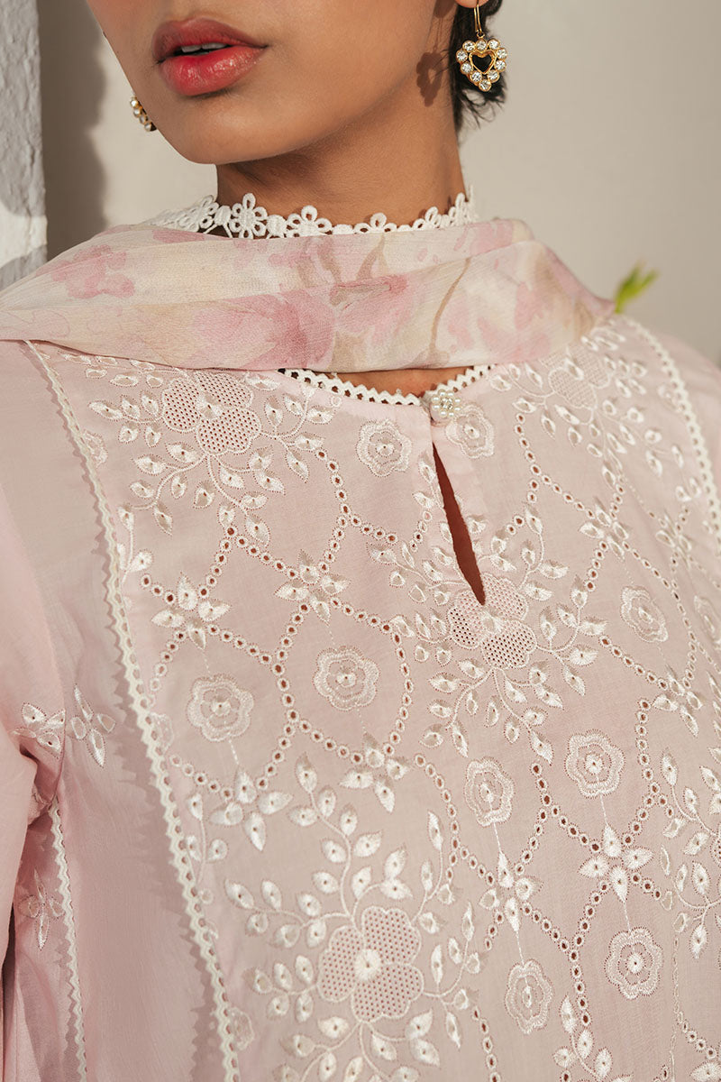 Lilac Rose 3-Pc Chikankari Suit