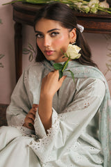 FLORAL GARLAND-3PC CHIKANKARI SUIT