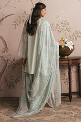 FLORAL GARLAND-3PC CHIKANKARI SUIT