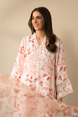 CORAL IMPRESSION 2PC (SHIRT & DUPATTA)