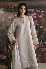ASH ROSE-3PC LAWN EMBROIDERED SUIT