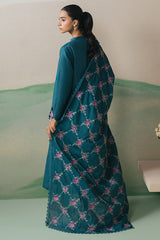 OCEAN DEPTHS-3PC LAWN EMBROIDERED SUIT