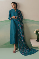 OCEAN DEPTHS-3PC LAWN EMBROIDERED SUIT