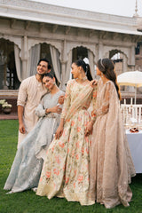 CITRUS BURST-3PC SILK EMBROIDERED PRET