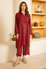 RED ROUGE-2PC (SHIRT & TROUSER)